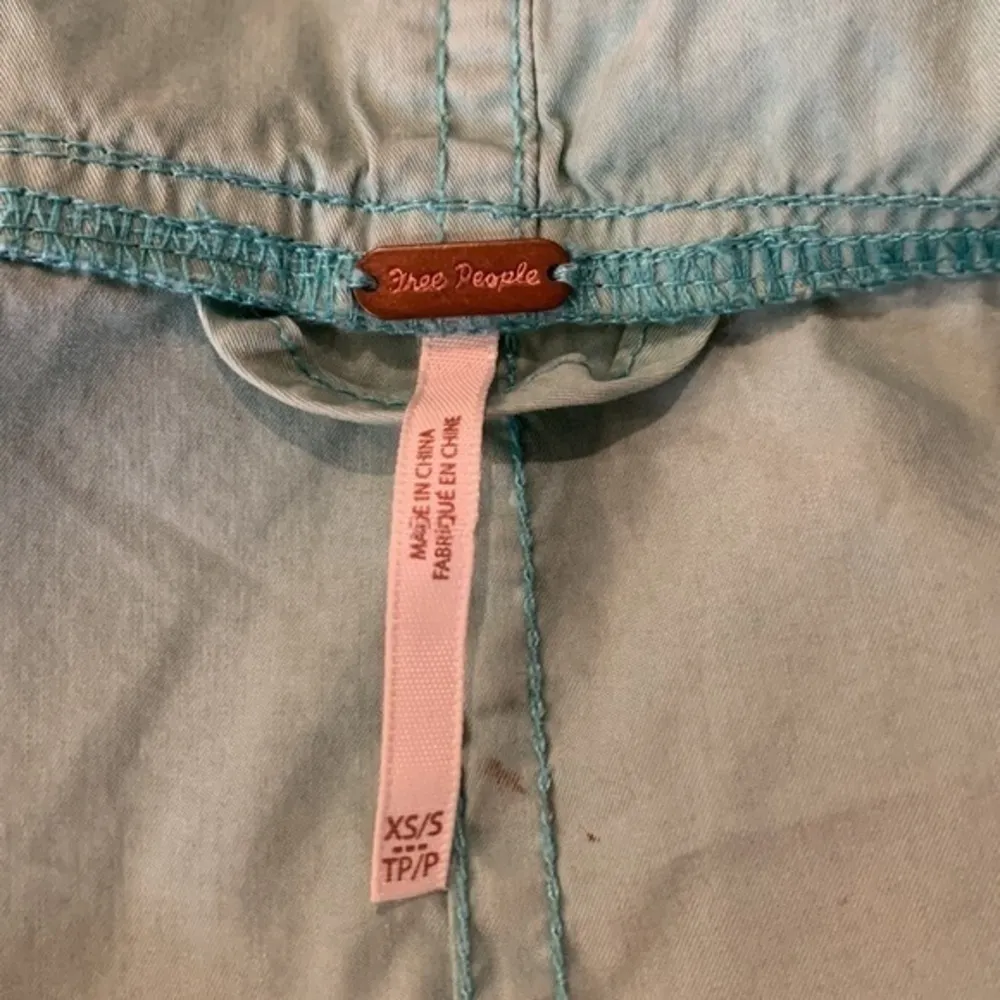 Free People oversized lace up cotton poplin pullover XS/S - Image 5