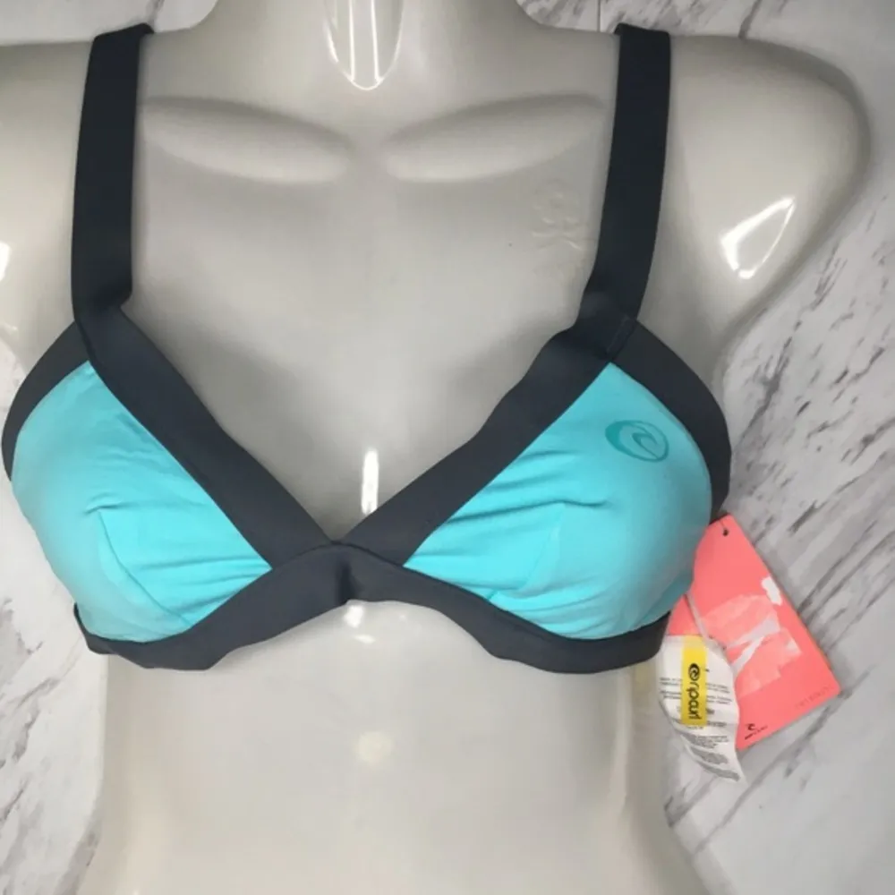 Rip Curl Color Block Strappy Triangle Bikini Top - Image 3