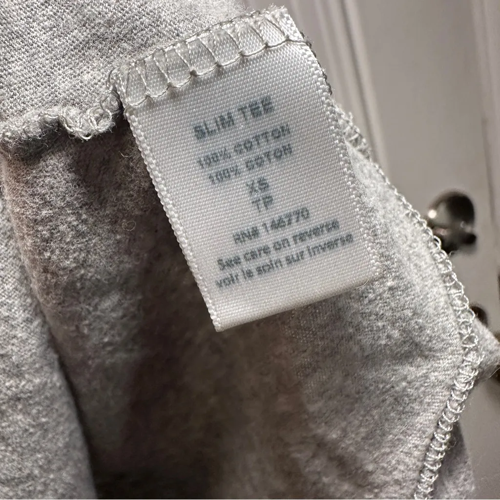 Re/Done Heather Gray Short Sleeve Tee Sz XS - Image 4