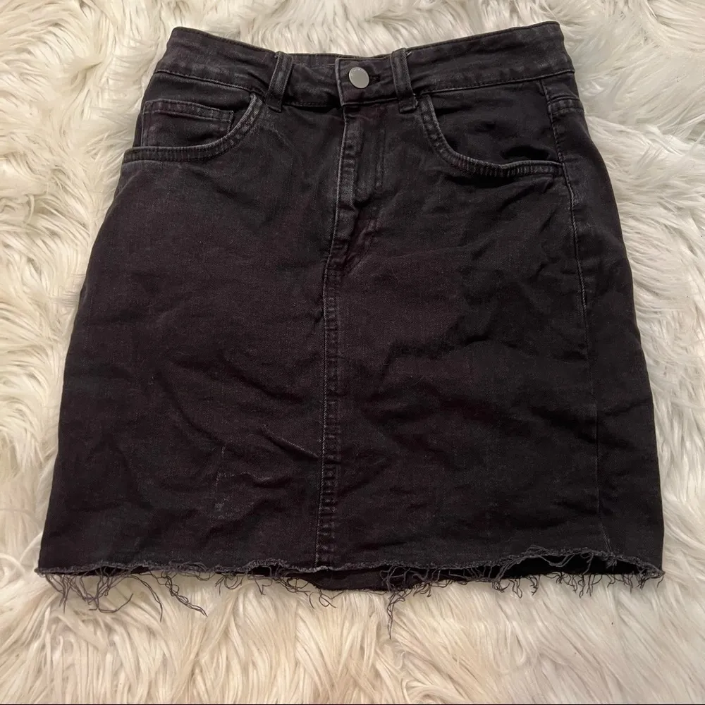 Cotton On Denim Mini Skirt Black - Image 4
