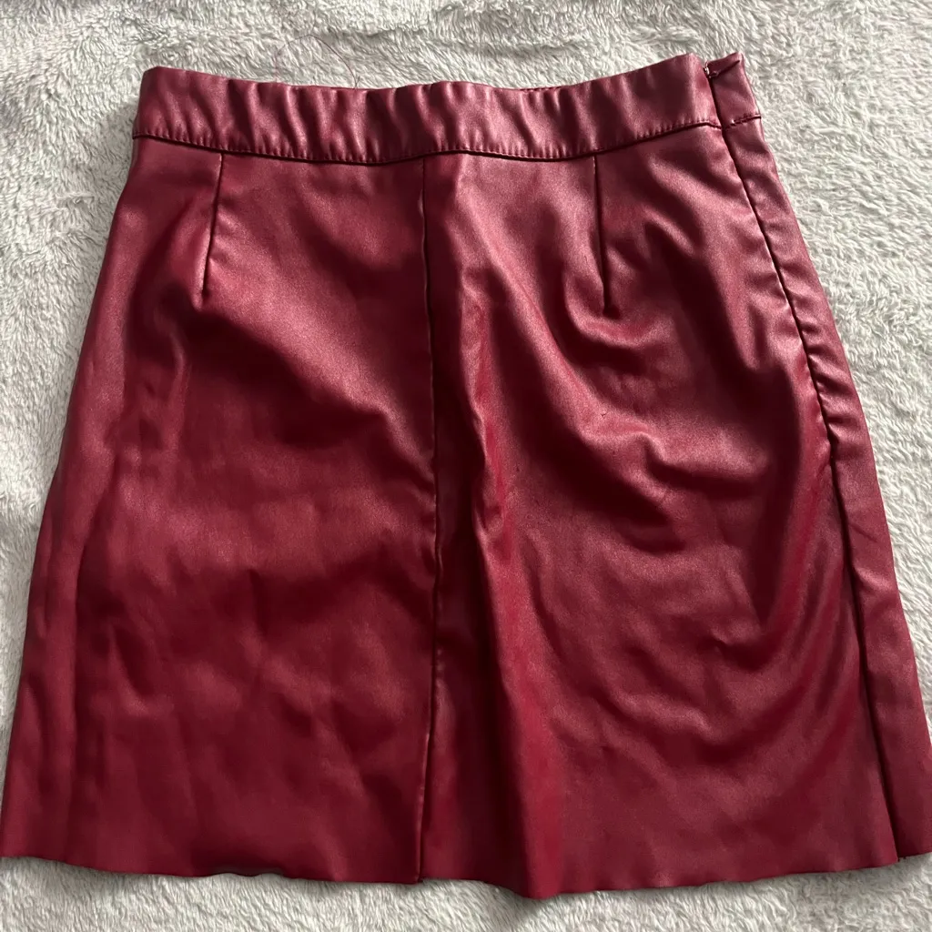 Red Faux Leather Bag - Image 3