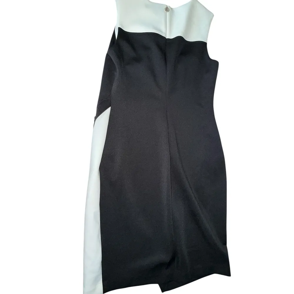 Tommy Hilfiger Asymmetrical Black and White Dress - Image 7