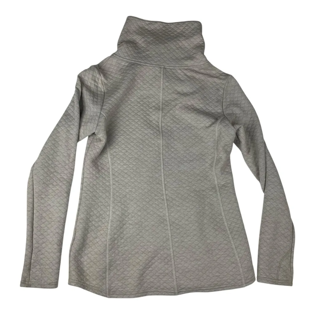 Kuhl size small cream quilted long sleeve pullover sweater outdoor cabin turtle - Image 2