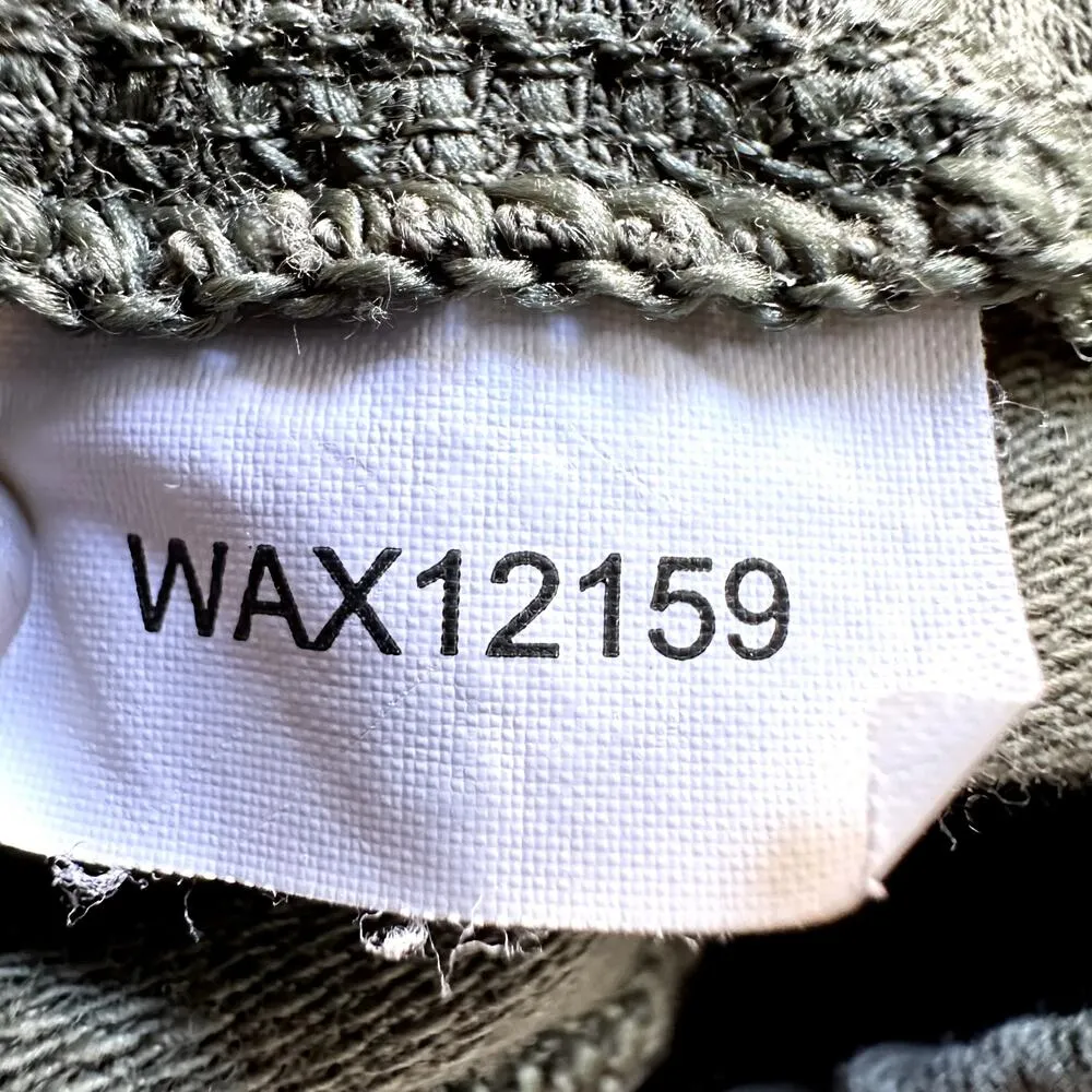 Calia Casual Shorts Zipper Pockets Drawstring Elastic Waist Olive Green Small - Image 3