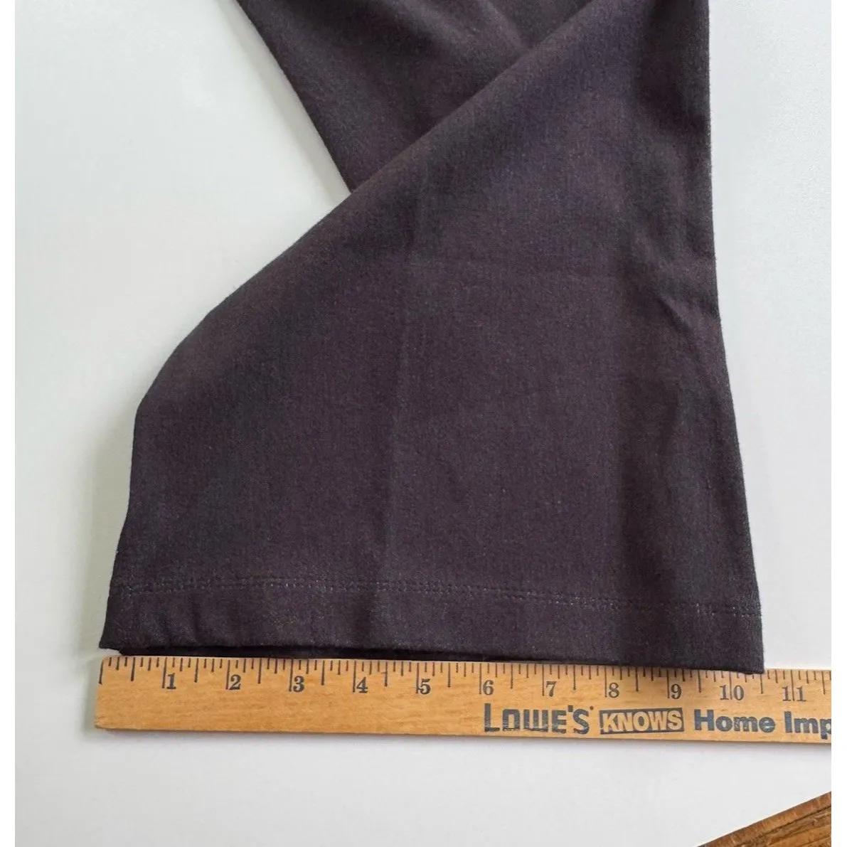 Susan Graver Women's Pants Sz L Regular Ponte Boot Cut Pull-On Off Black Long - Image 6