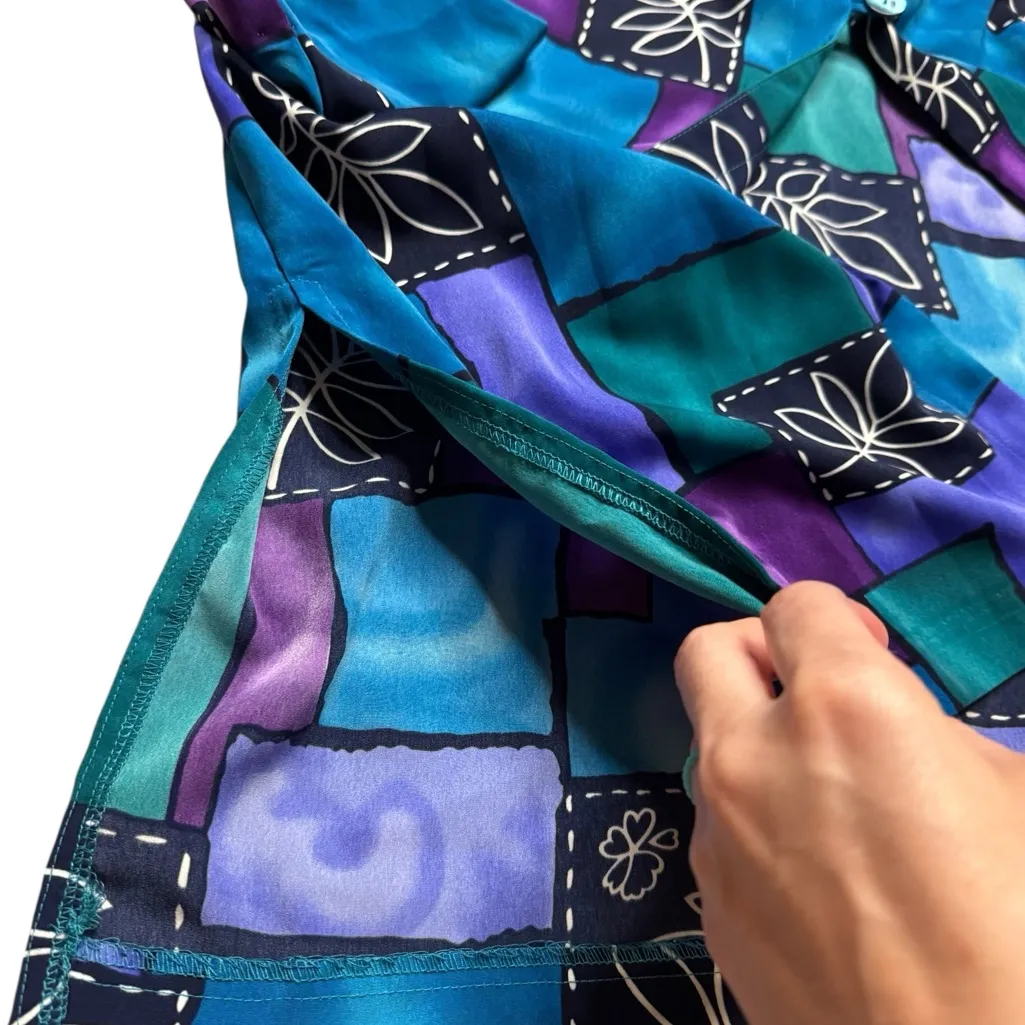 Barbara Gerwit Colorful Overcoat/Cardigan Blue Size XL - Image 4