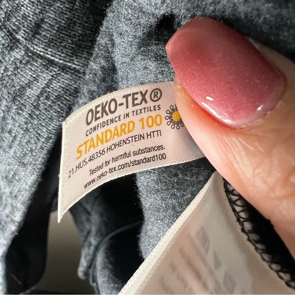 Lands End Blue Gray Heathered Knit Blazer Jacket - Image 8