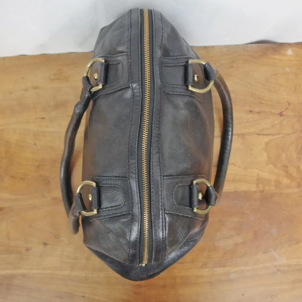 Banana Republic Large Black Leather  Shoulder Bag - Image 3