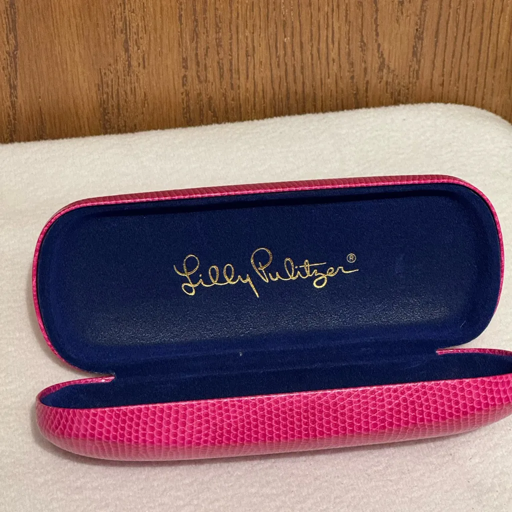 Lilly Pulitzer Pink Print Design Glasses Eyeglasses Sunglasses Case Hard Shell - Image 6