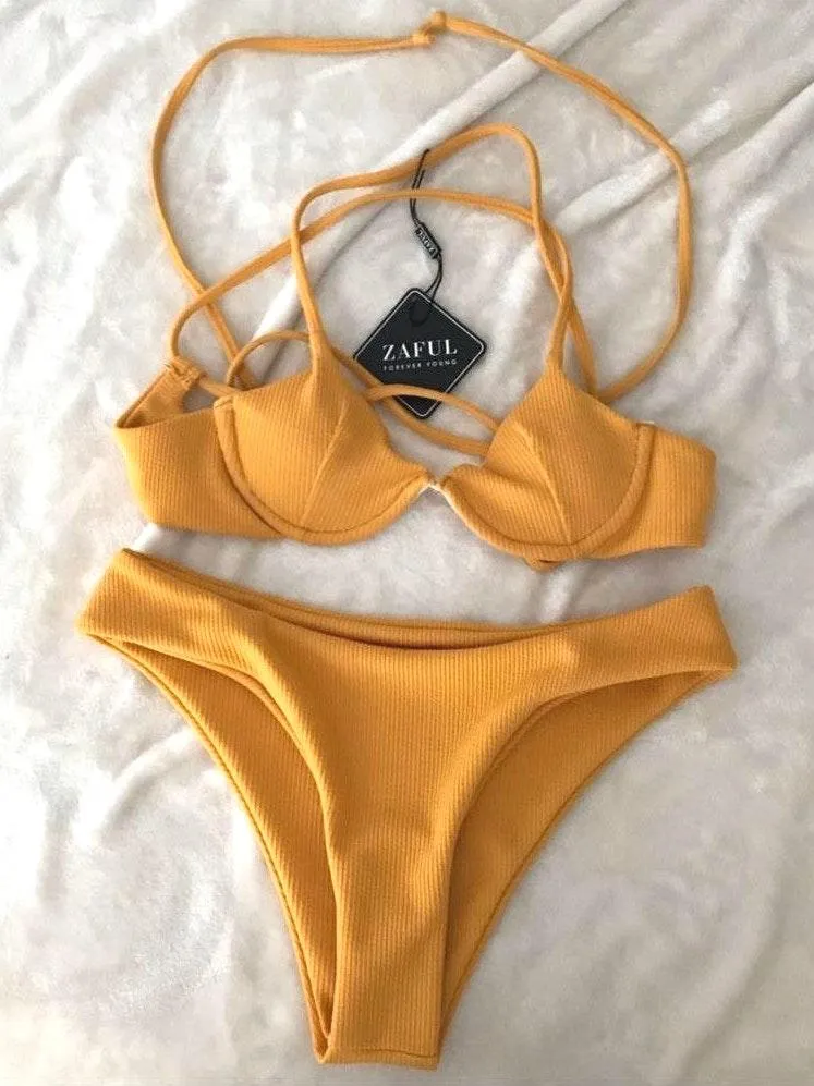 Zaful Yellow Bikini  - Image 2