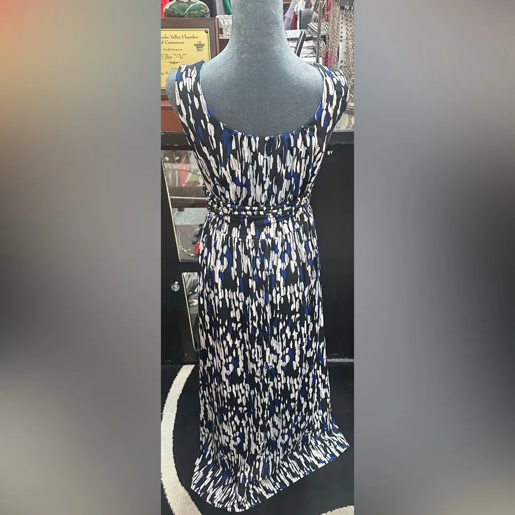 Blue, black & white sz medium dress Blue - Image 3