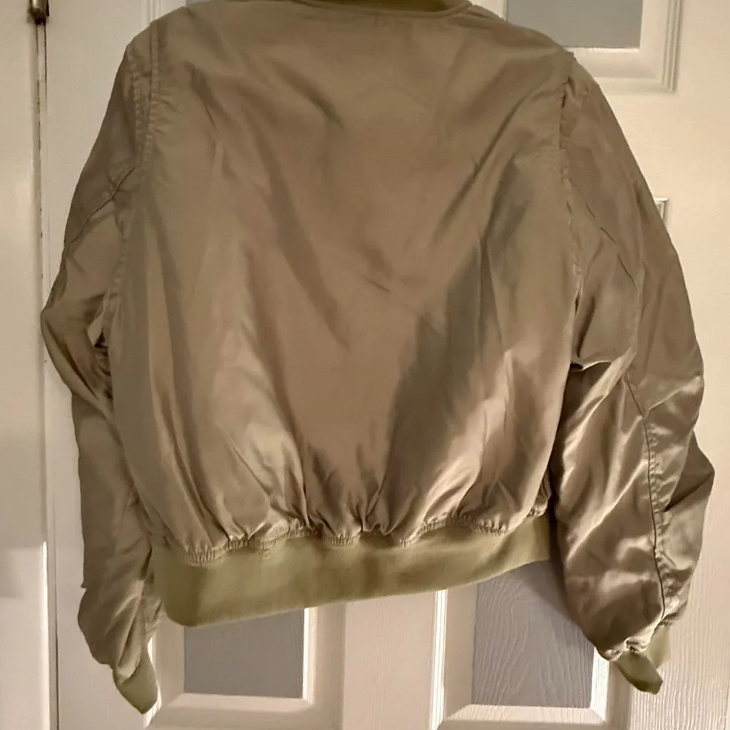 Blank NYC Going Steady Bomber Jacket in green . NWT, size small . - Image 4