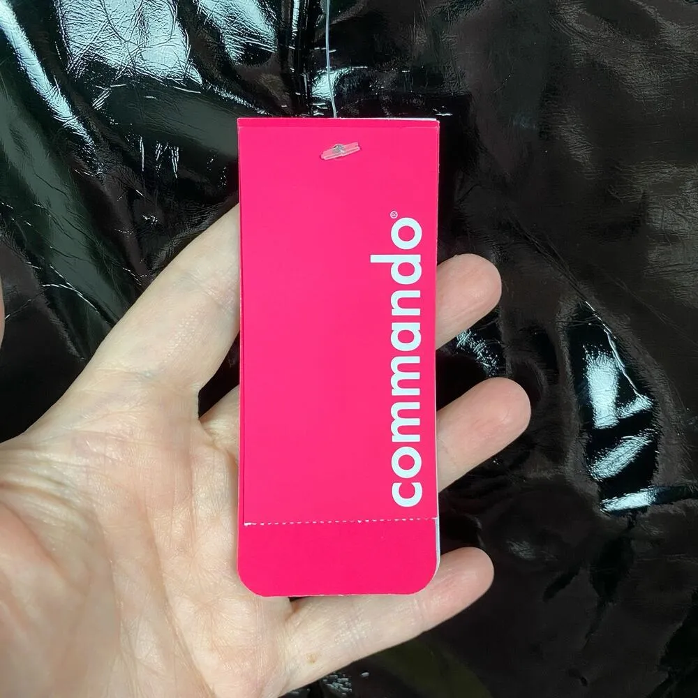 Commando Black Faux Patent Leather Leggings Sz.XL NWT - Image 11