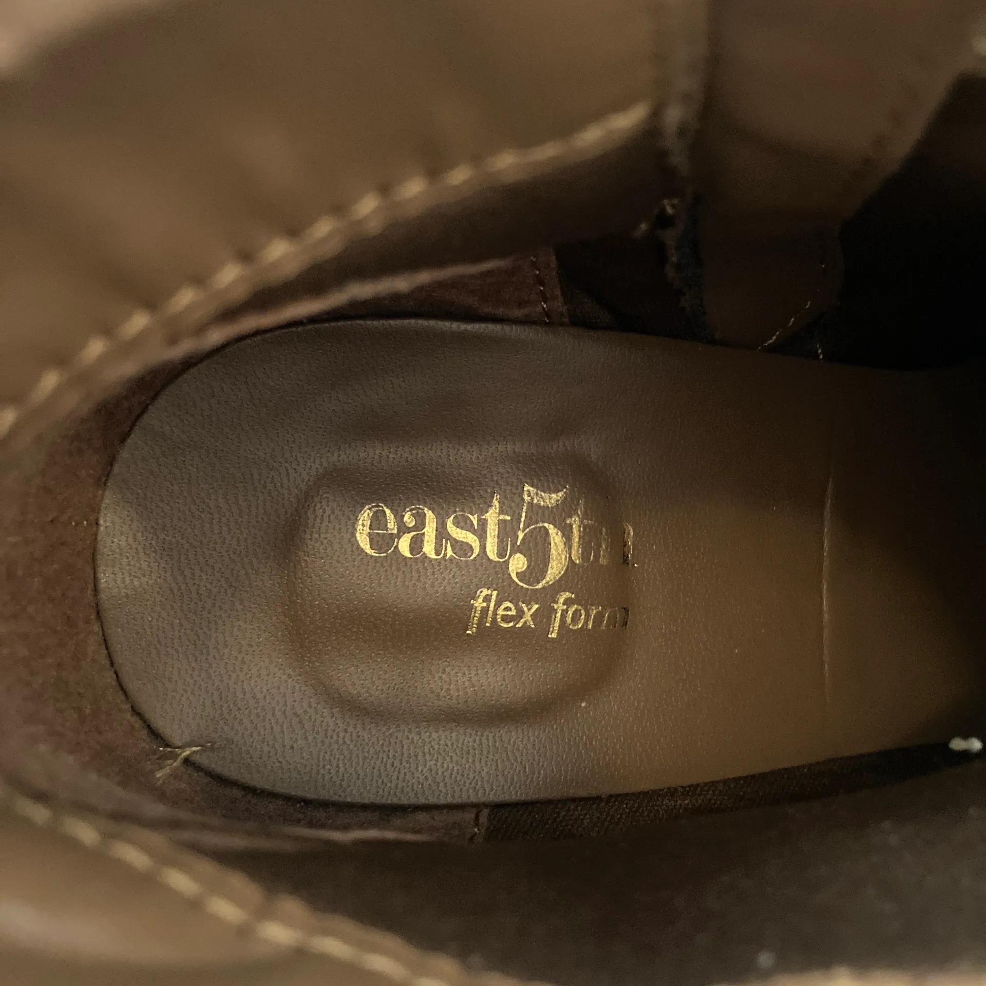 Heeled Ankle Taupe Brown Almond Toed Booties Sz 7 - Image 9