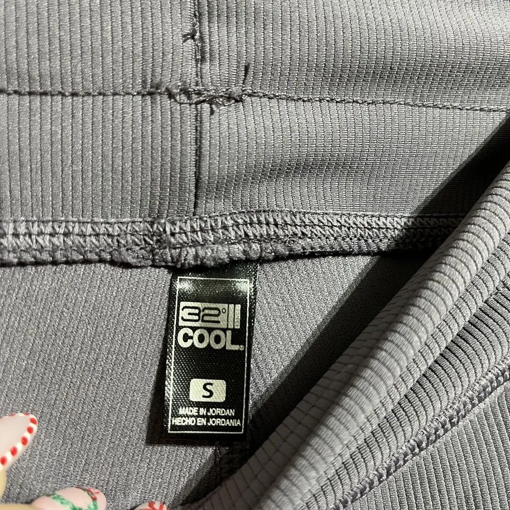 32 Degrees Yoga Pants Women's Small Gray Drawstring Pockets Wide‎ Leg Semi-Flare - Image 3