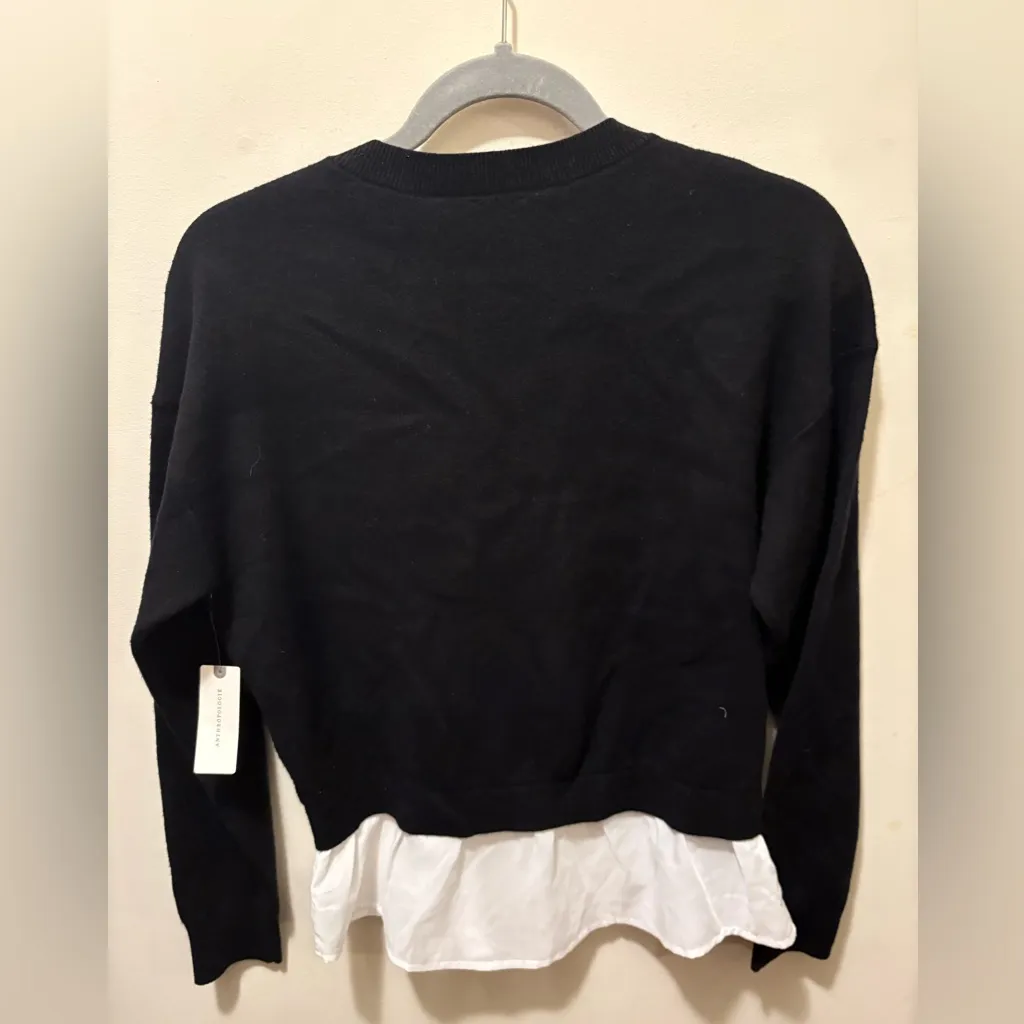 NWT Maeve The Gemini Twofer Pullover Sweater size small - Image 5