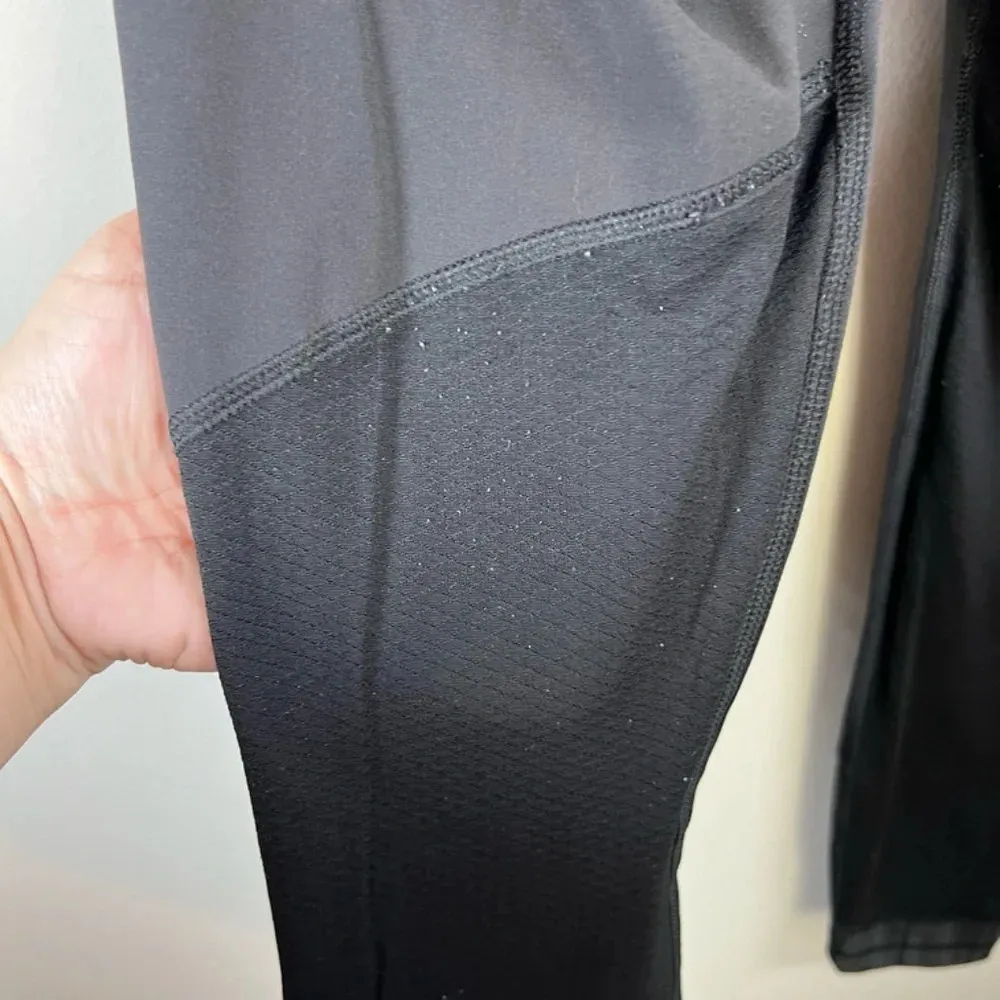 Lululemon Women's All You Need Tight Leggings  Black Mesh Panels Pockets  Size 4 - Image 10