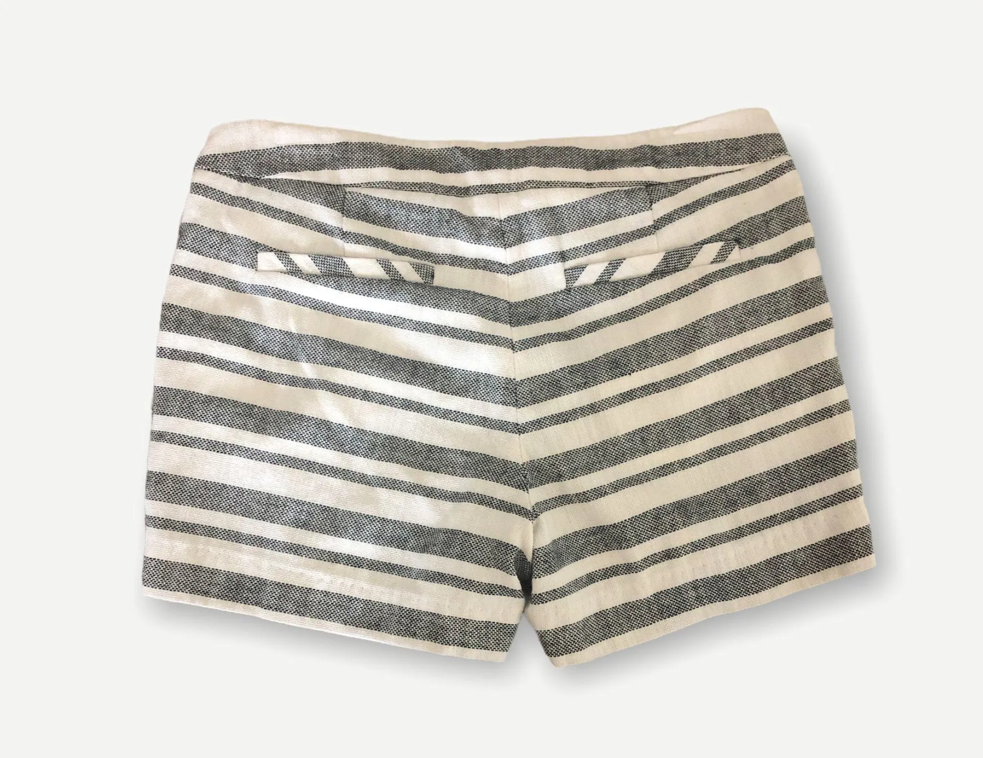 Artisany NY Black White Striped Shorts - Image 2