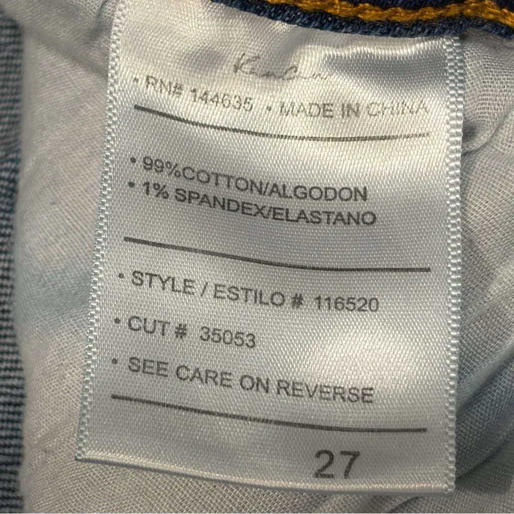 KanCan X Maurice’s Vintage High Rise Medium Tint Distressed Boyfriend Jeans 27 Blue - Image 6