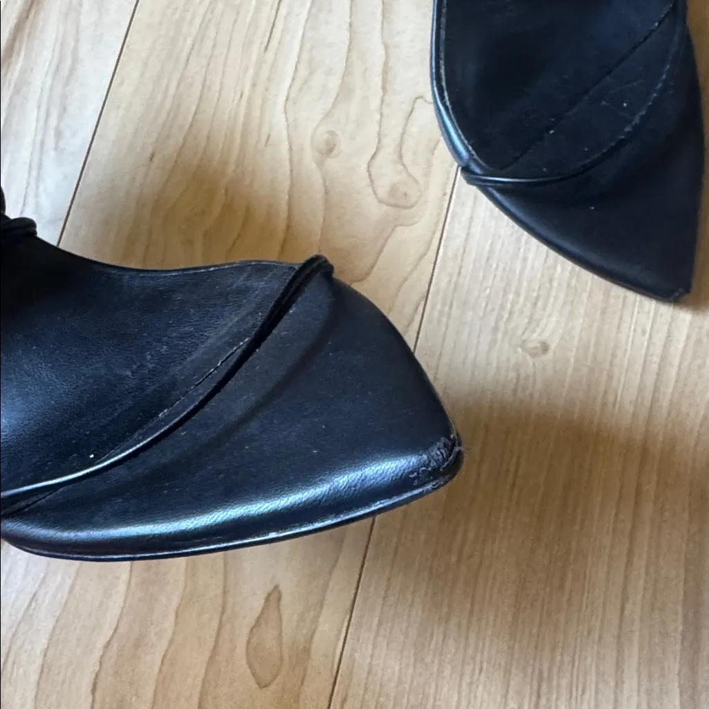 Black Strappy Heels Size 8 - Image 3