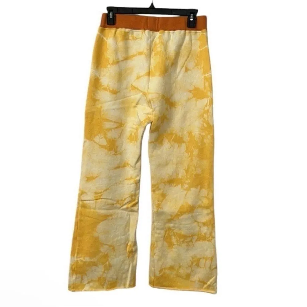 Warm Yellow Tye Dye Cropped
Sweatpants(Size XS) Yellow - Image 5