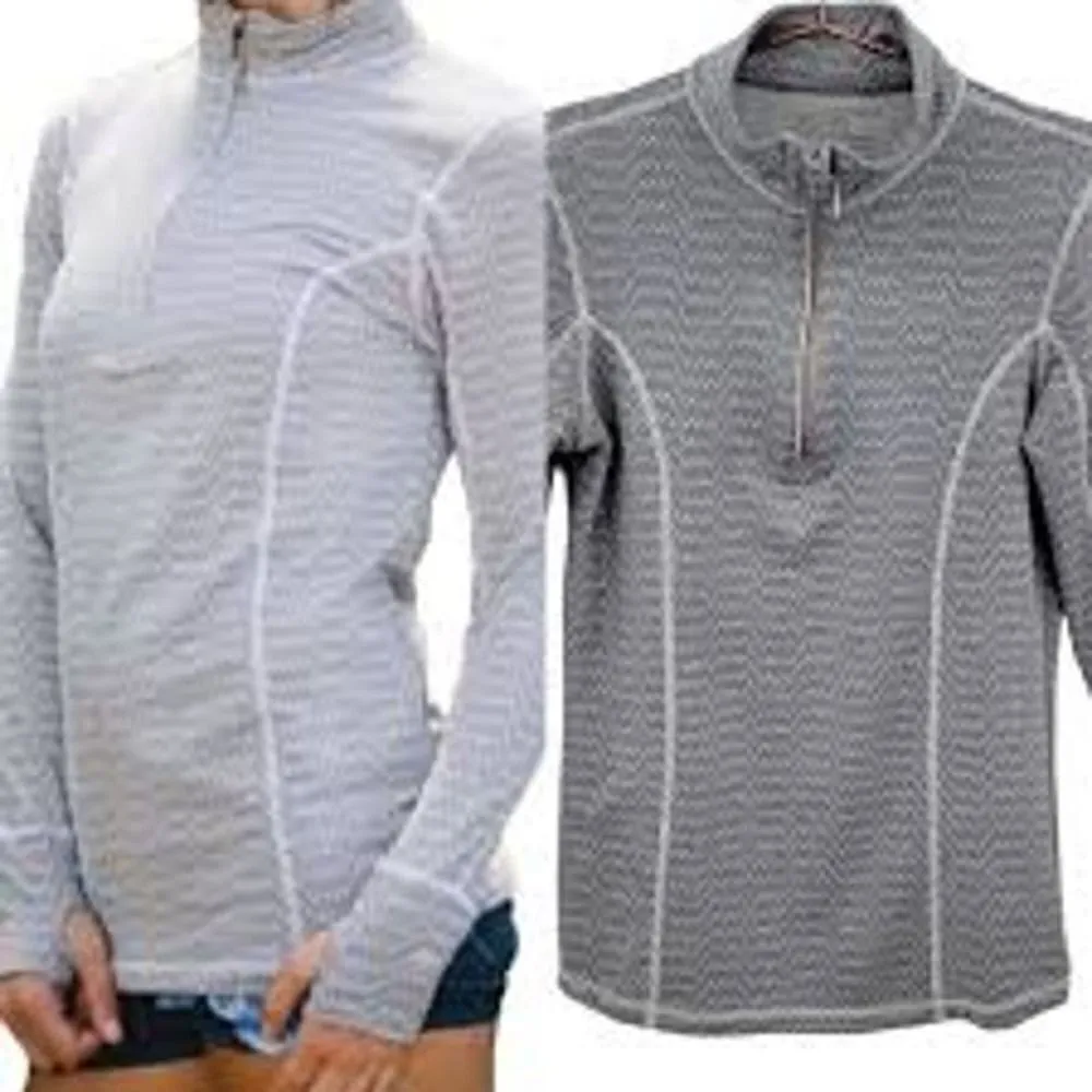 Albion Grey Zig Zag 1/4 Zip Pullover Sz. XS - Image 2