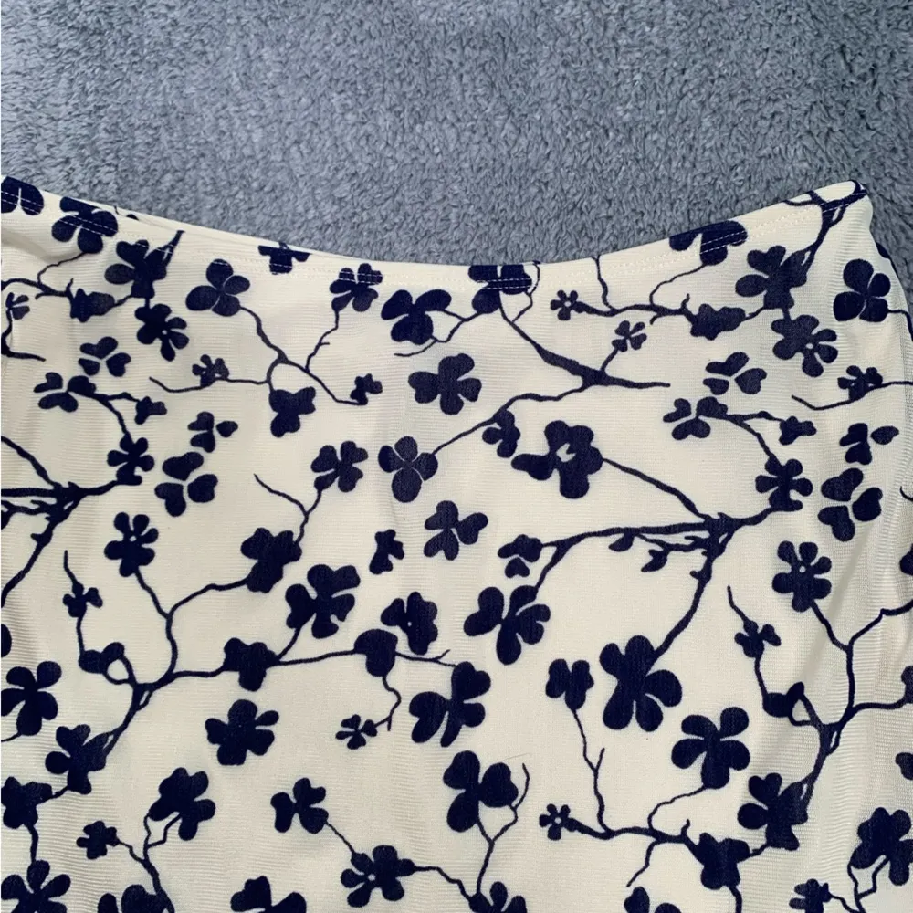 Motel rocks Latika skirt grunge floral flock cream XS - Image 6