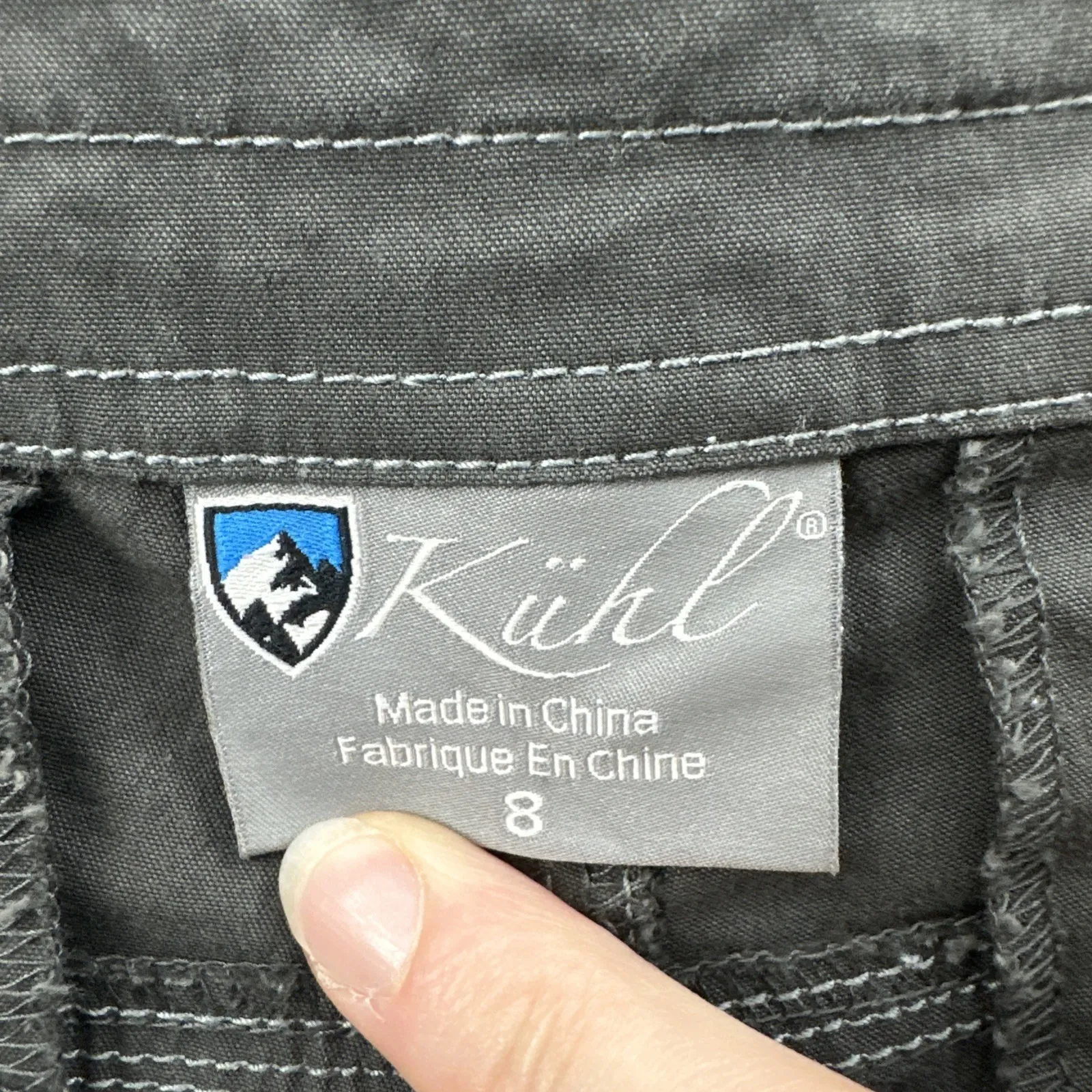 Kuhl Splash Cargo Bermuda Shorts 10.5" Gray Hiking Travel Outdoor Women's 8 - Image 3