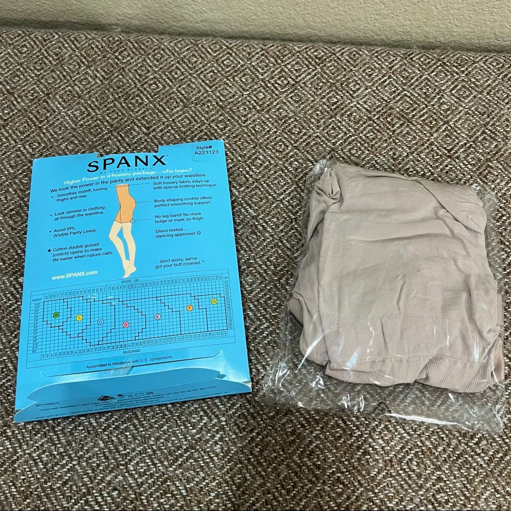 SPANX Higher Power High-Waisted Power Panties Shapewear Body Shaper Size D Bare - Image 5