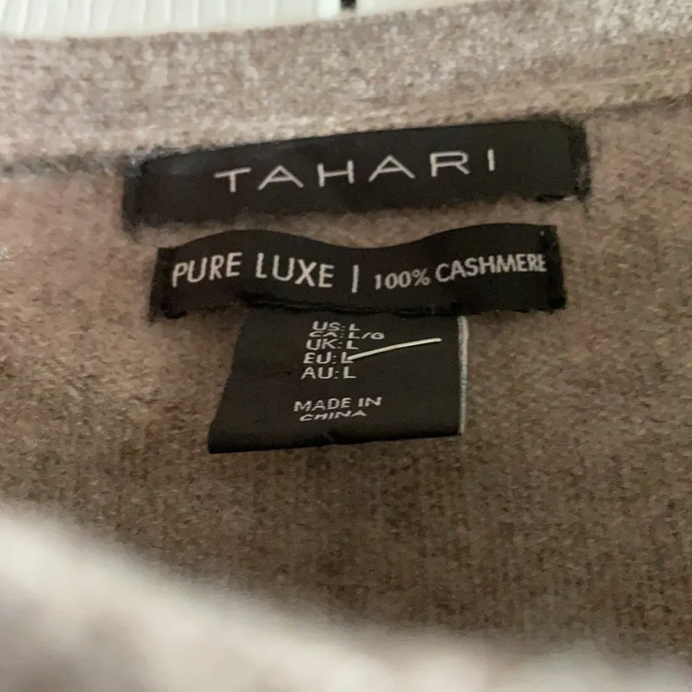 Tahari Brown Cashmere Sweater - Image 2