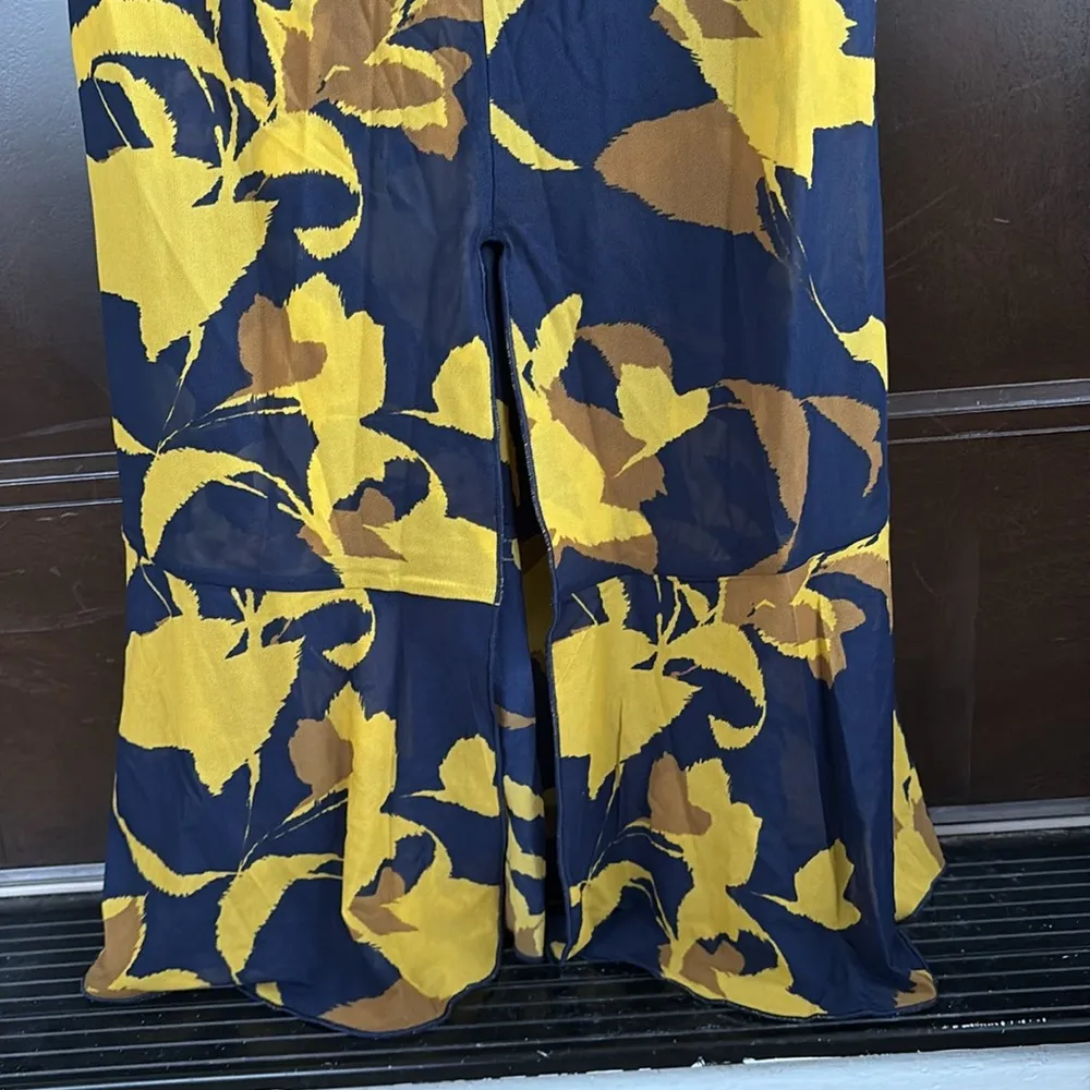 EUC CAbi Midnight Strech Dress Navy Gold Size XS - Image 8