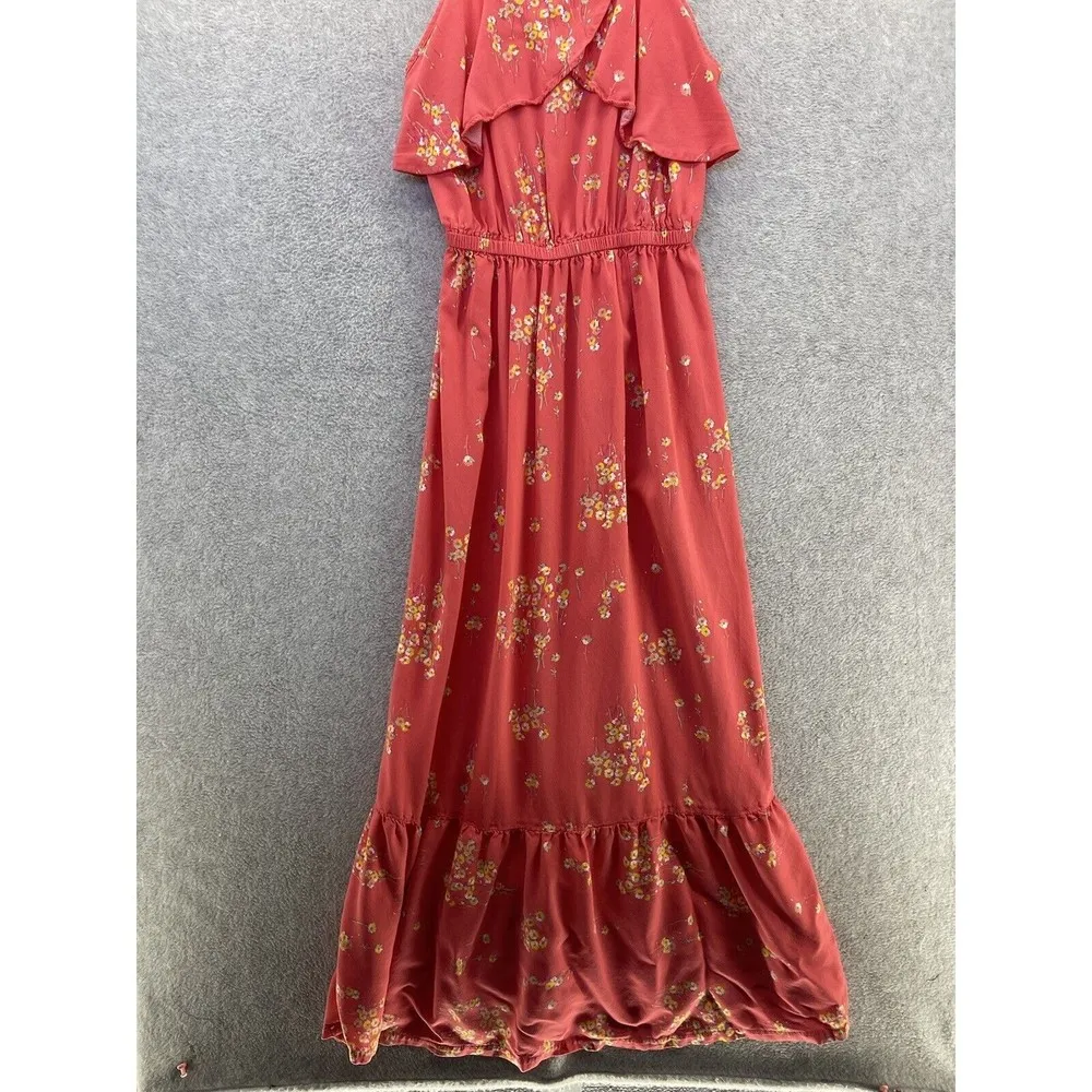 Peyton & Parker Women's Maxi Dress Floral Sleeveless Pink Tiered Size XS - Image 11