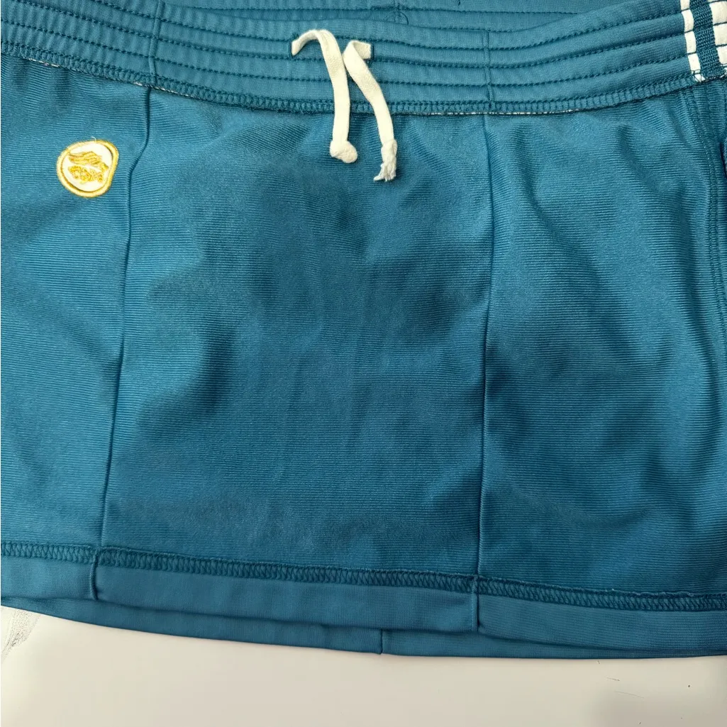 Vintage Abercrombie & Fitch Teal Skirt with White Stripes - Image 6