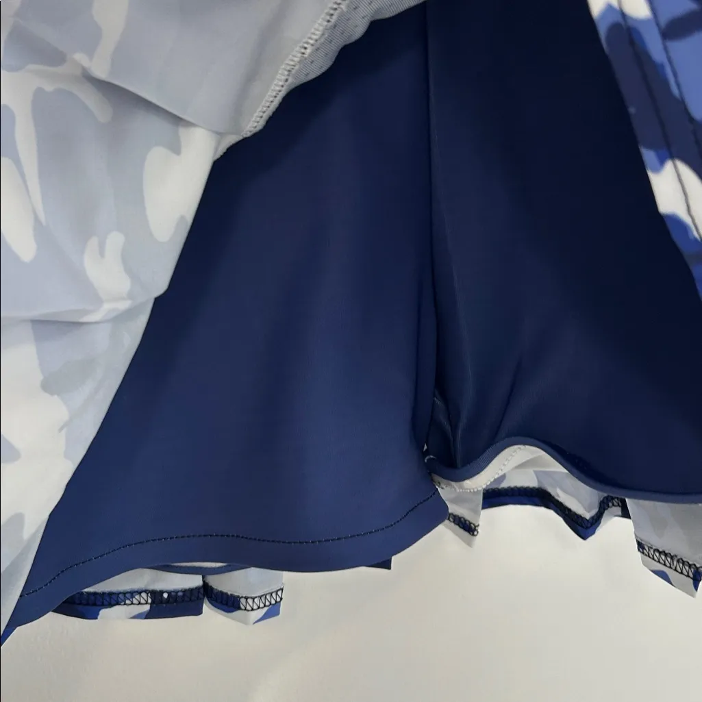 Faye + Florie Blue Camo Pleated Pickleball Tennis Skort - Image 5