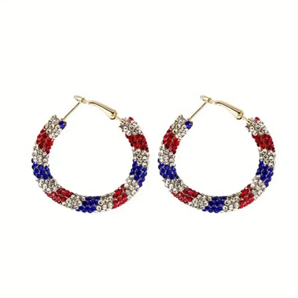 July 4th Necklace, Bracelet and 2 Pair of Earrings Set NWT Red - Image 5