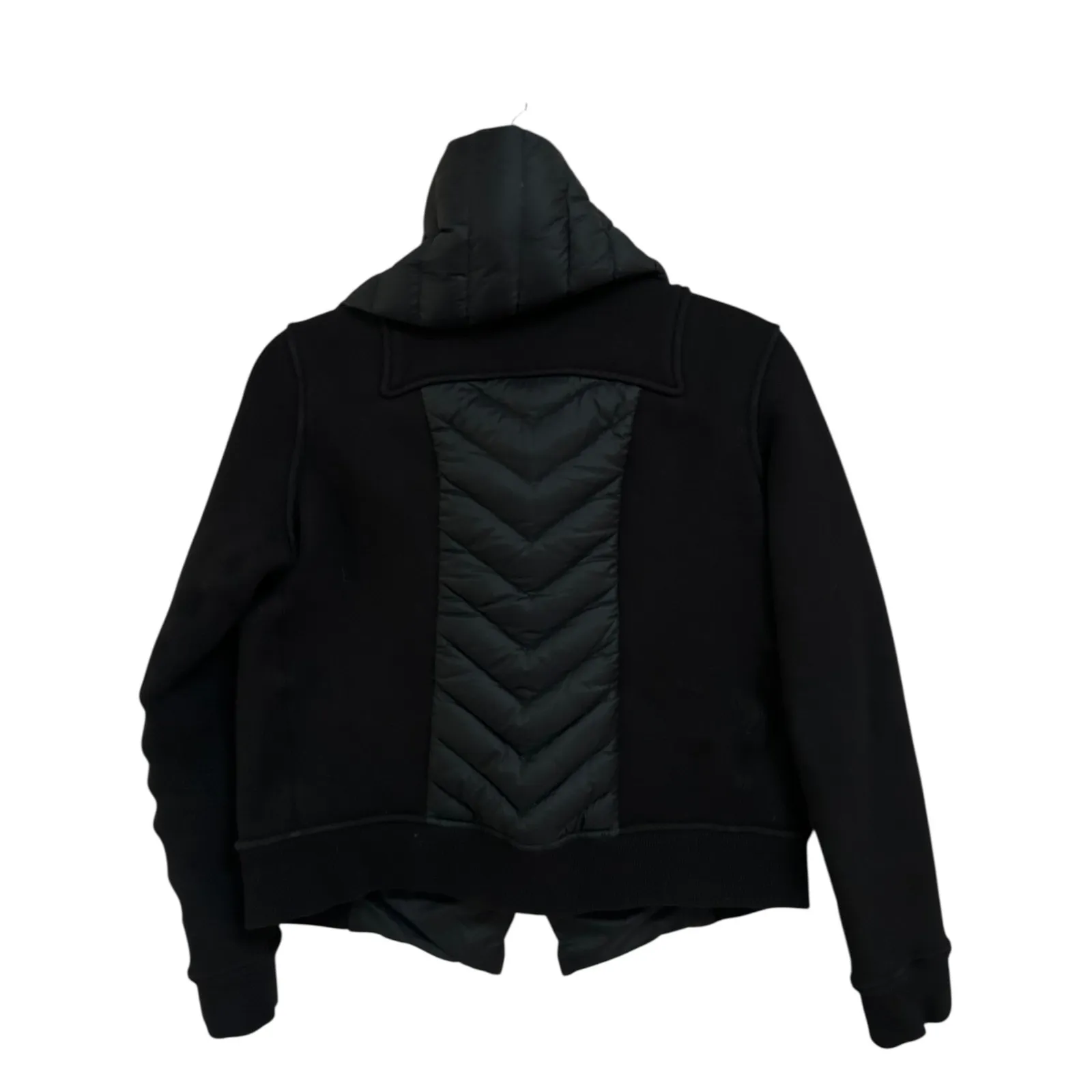 Kit & Ace Black Ella Wrap Cashmere Down Quilted Convertible Collar Jacket Coat Size 4 - Image 7