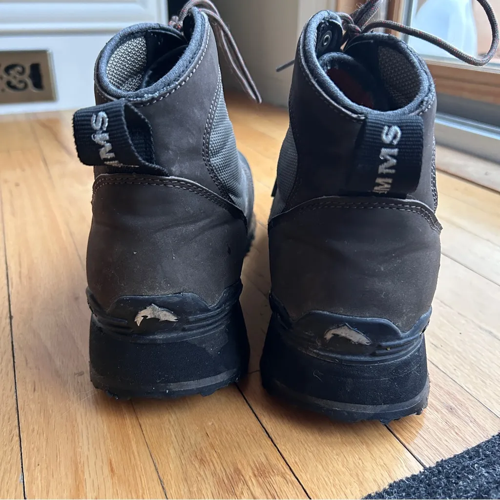 Simms Flyweight Wading Boots Women’s Size 10 Vibram Sole Fishing Hiking Shoes Gray - Image 4