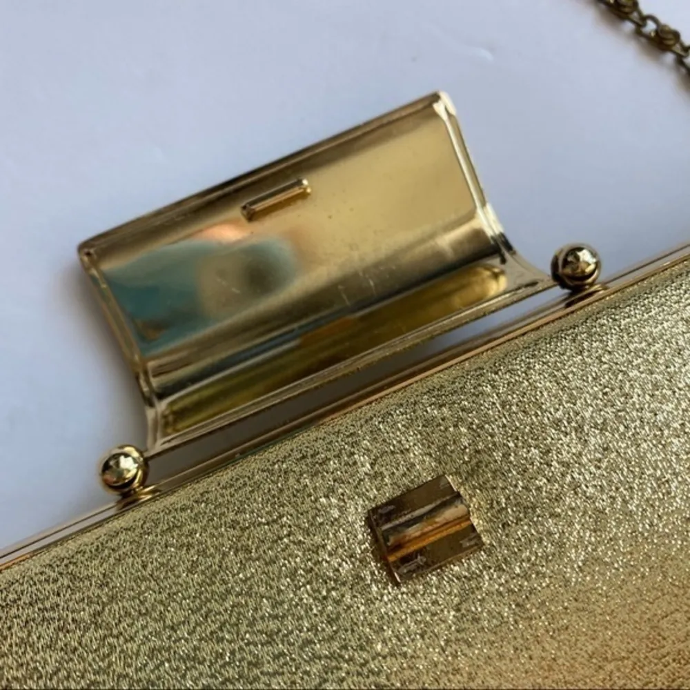 Lovely NY • Gold Shimmer Snap Close Dressy Purse - Image 49