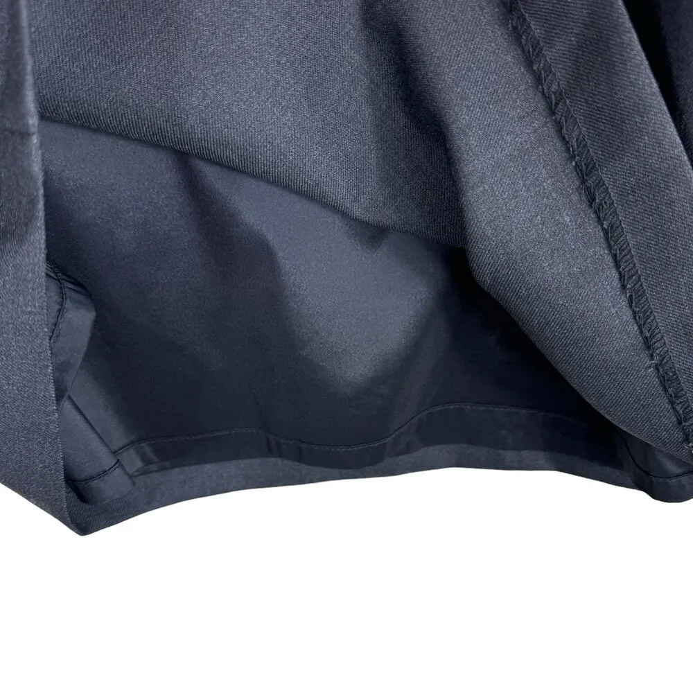 L.L. Bean 100% Wool Dark Gray Classic Fit Straight Above Knee Lined Skirt Size 6 - Image 5