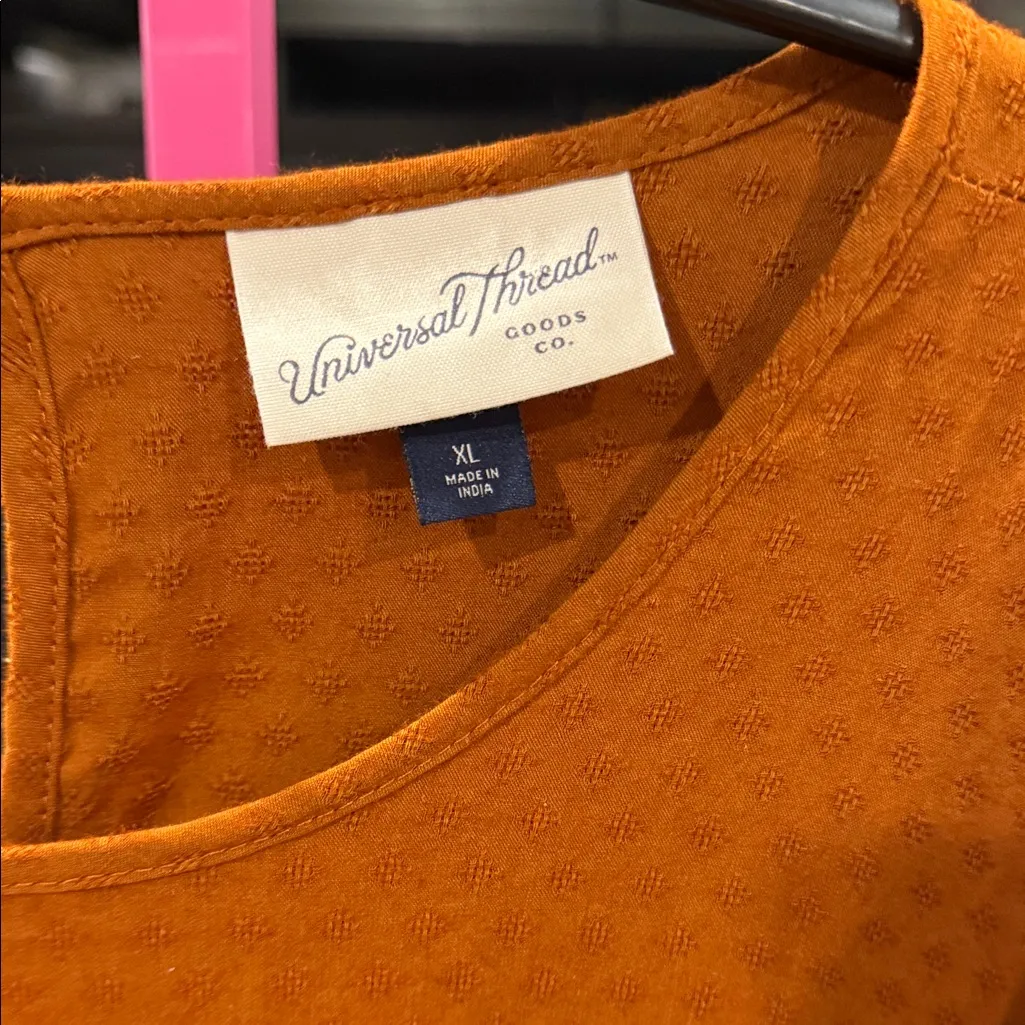 Universal Thread Terracotta Textured Dress XL burnt orange - Image 2