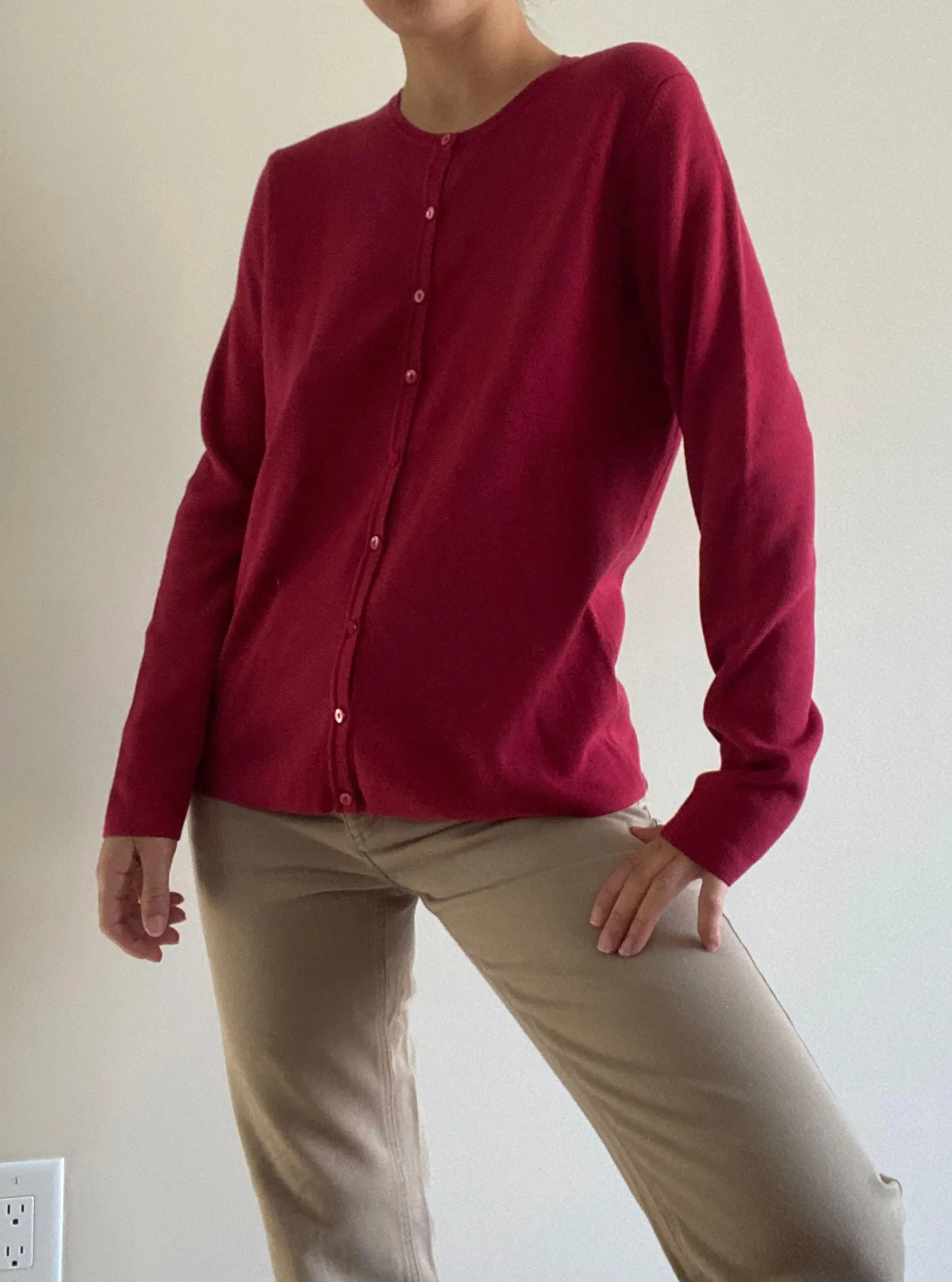 Neiman Marcus Raspberry Pink Cardigan Deadstock - Image 6