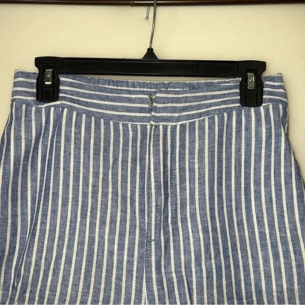 Lauren Conrad Wide Legged Trousers linen cotton blend high-rise size 6 - Image 2