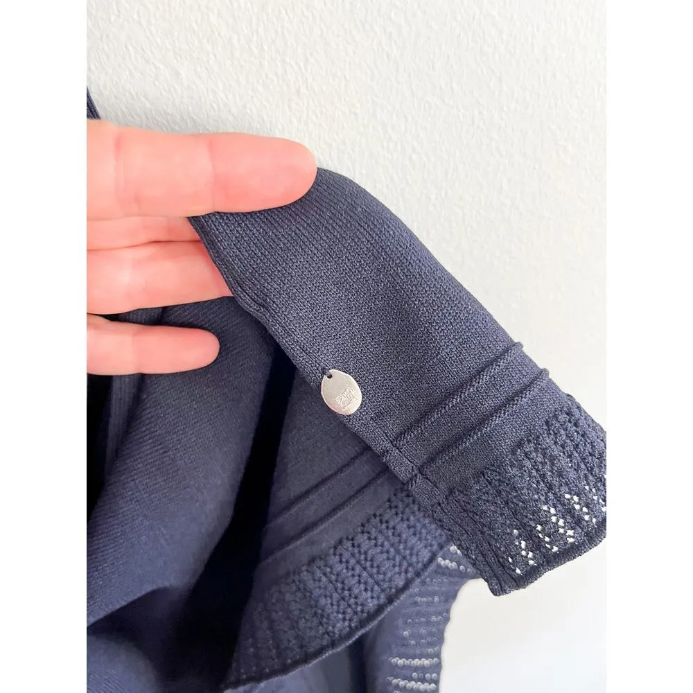 Scotch & Soda | Pointelle Knit Dress | Navy | Sz M - Image 8