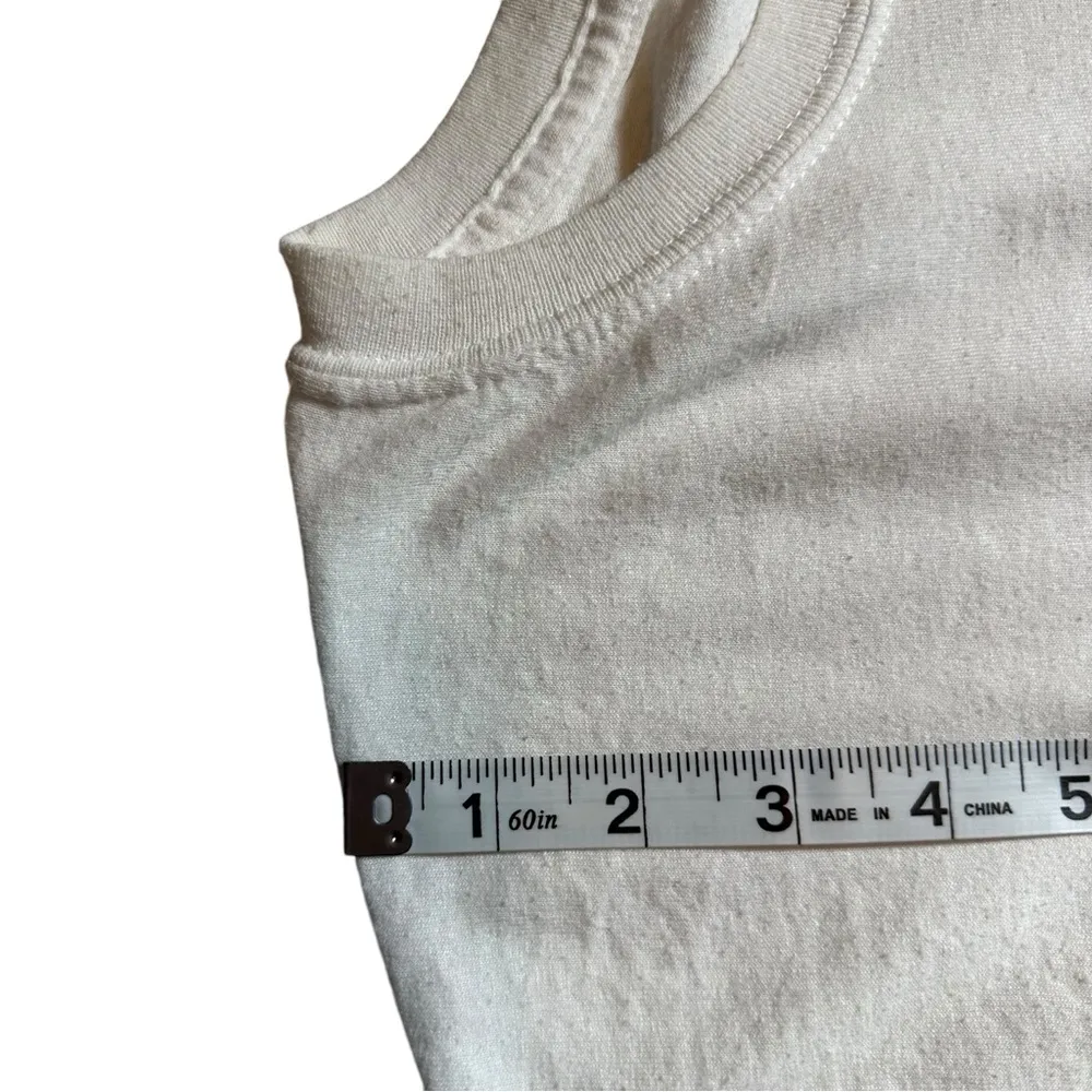 Vintage Y2K Bike Week Daytona Biker White Short Sleeve Graphic Tee shirt Size L - Image 8