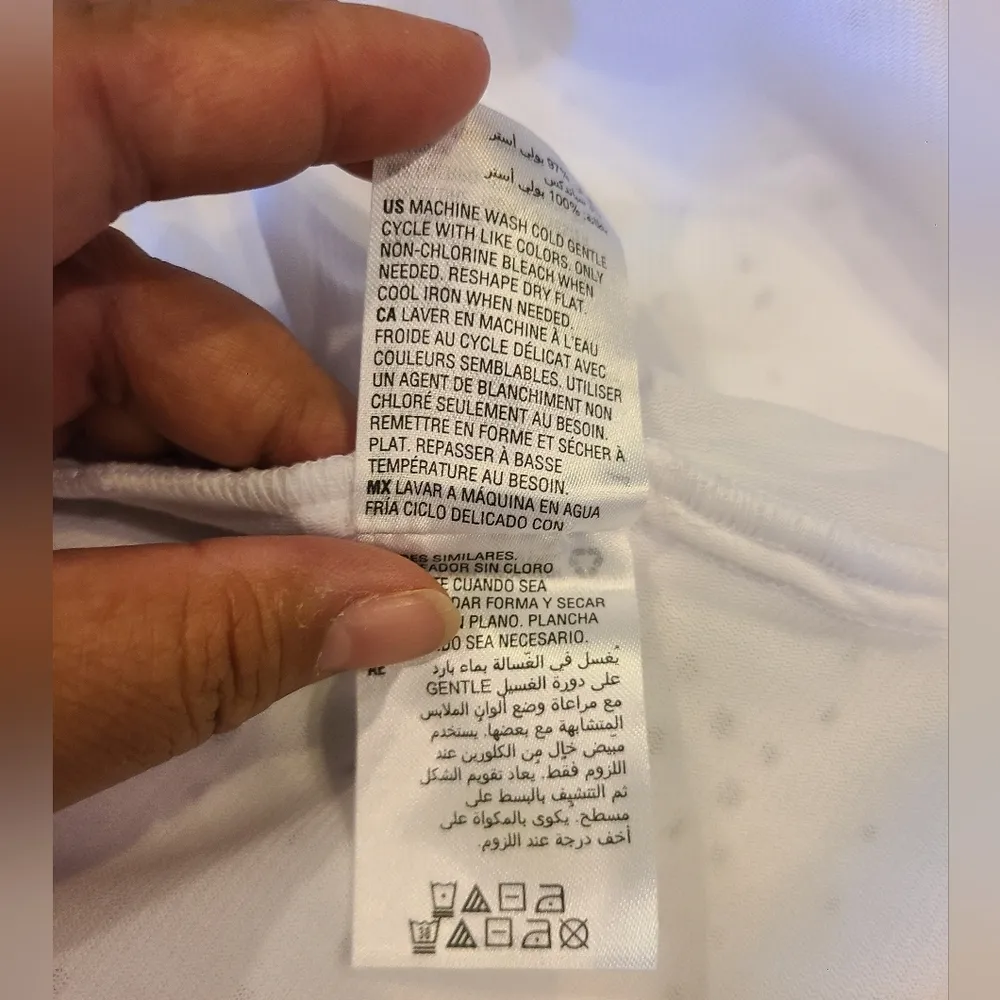 Bar III White Ruffled Skirt Size Large - Image 7