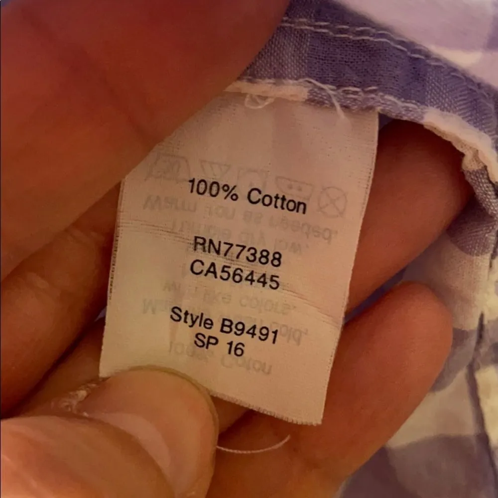 ✨J Crew Factory Gingham classic button - Image 6