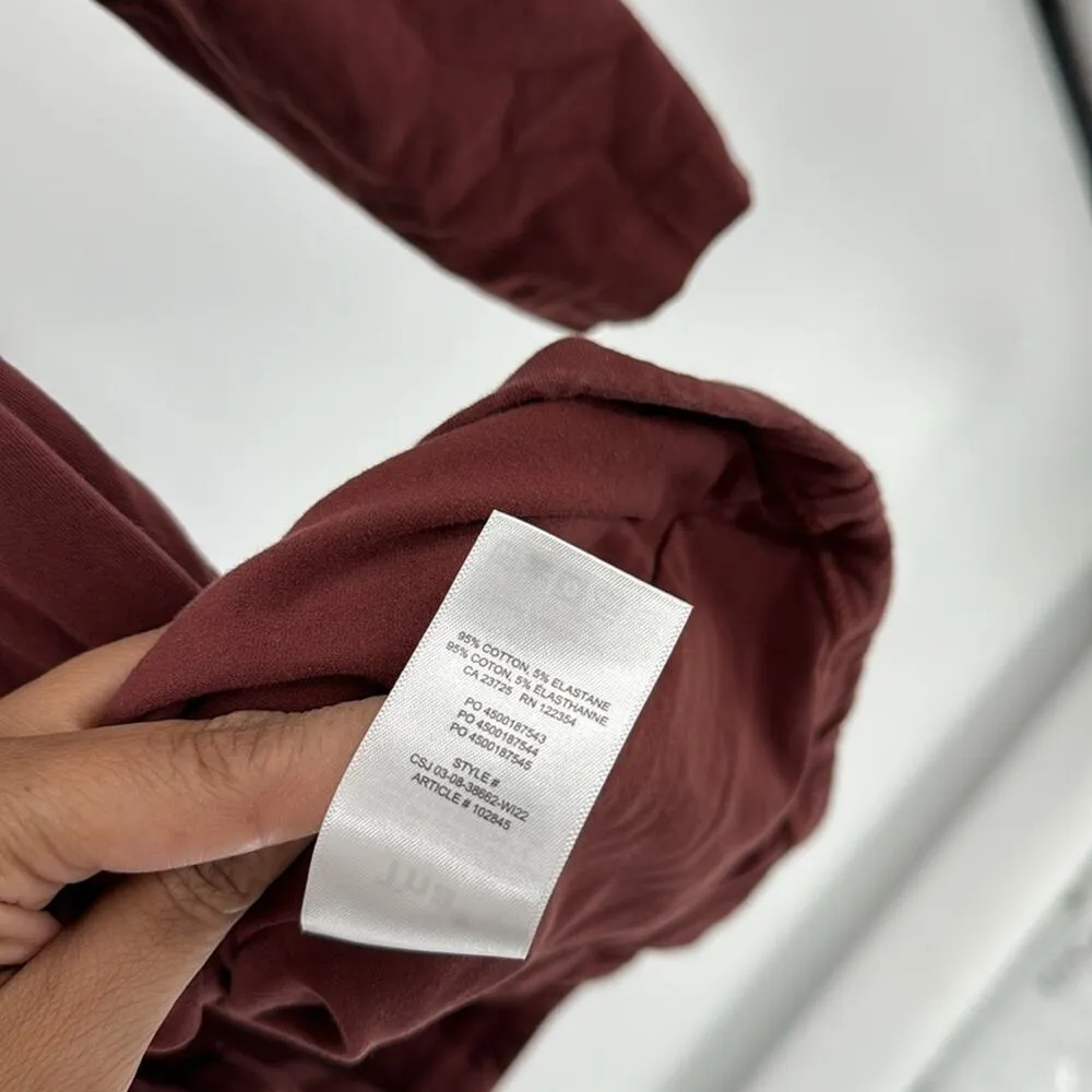 ARITZIA TNA Contour Crew Long-sleeved Mini Dress body on dress up or down size S - Image 4