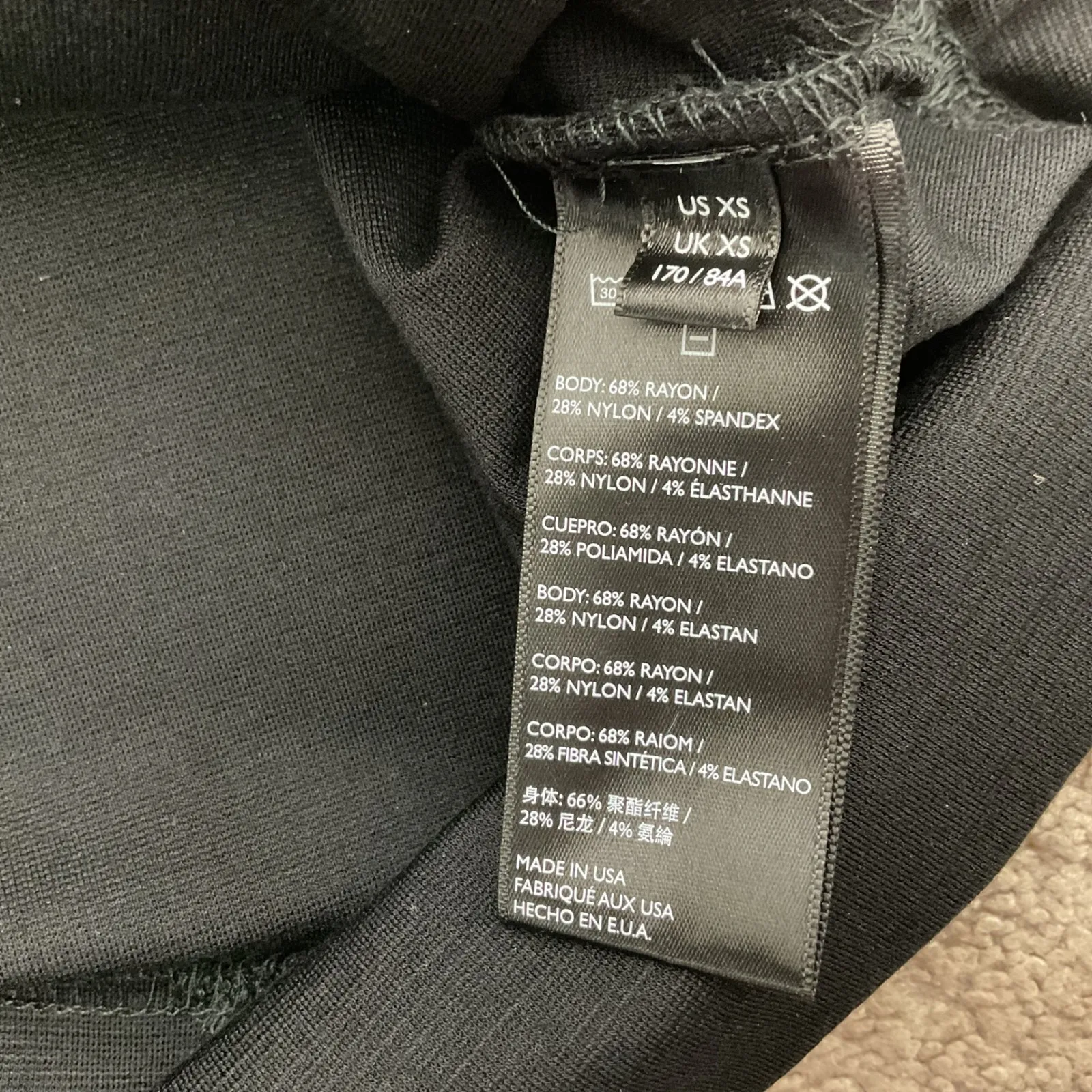 Free People Zoya Black One Shoulder Long Sleeve Dress XS Mini Shift - Image 4