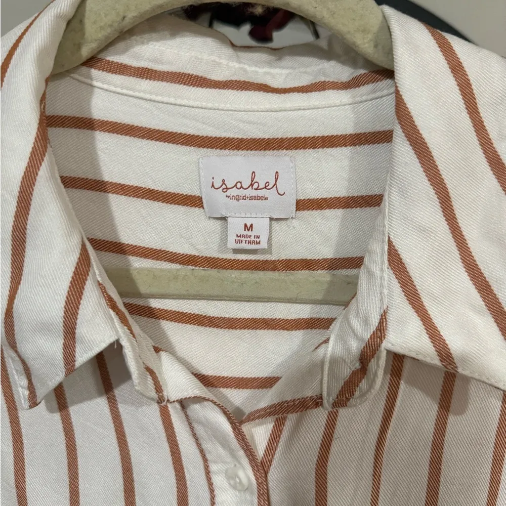isabel ingrid and isabel button down shirt with stripes Size M - Image 5