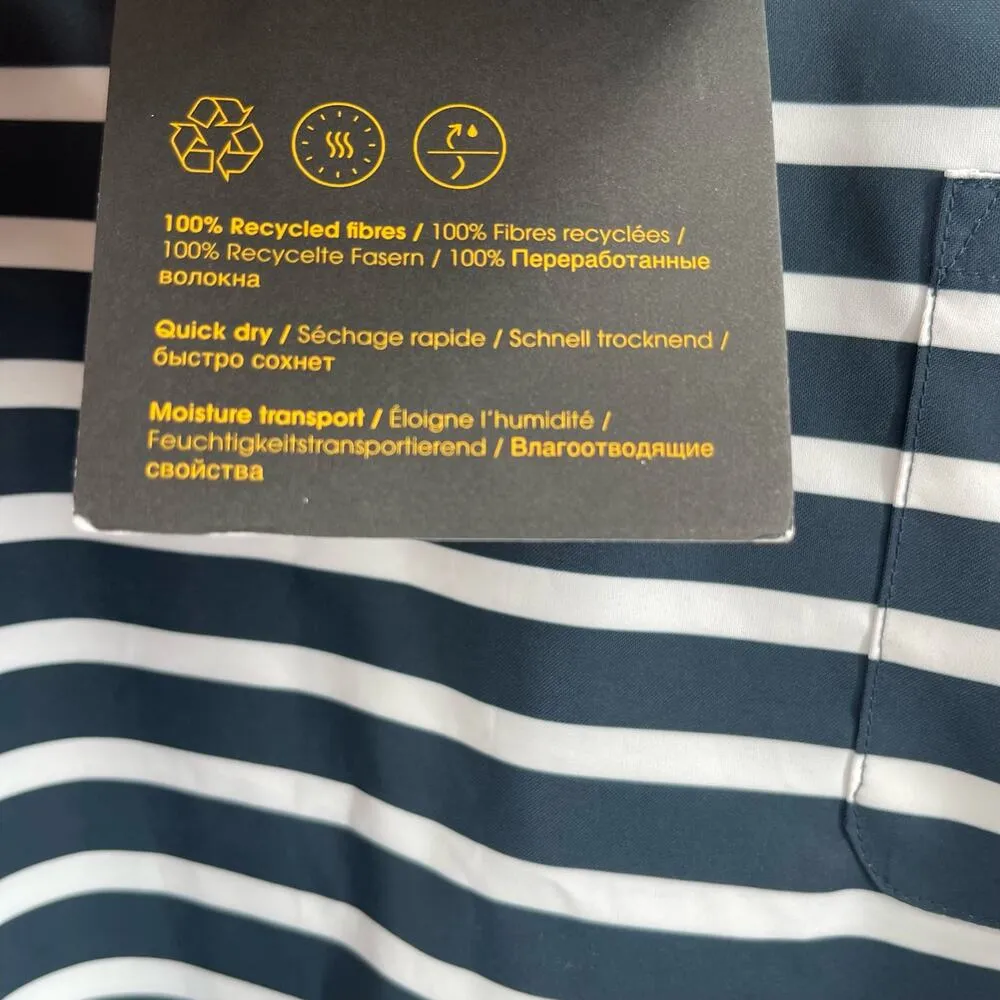 LOLE Tribeca Tank Top Size Small Galaxy Stripe Navy White Athleisure Gym NWT - Image 6